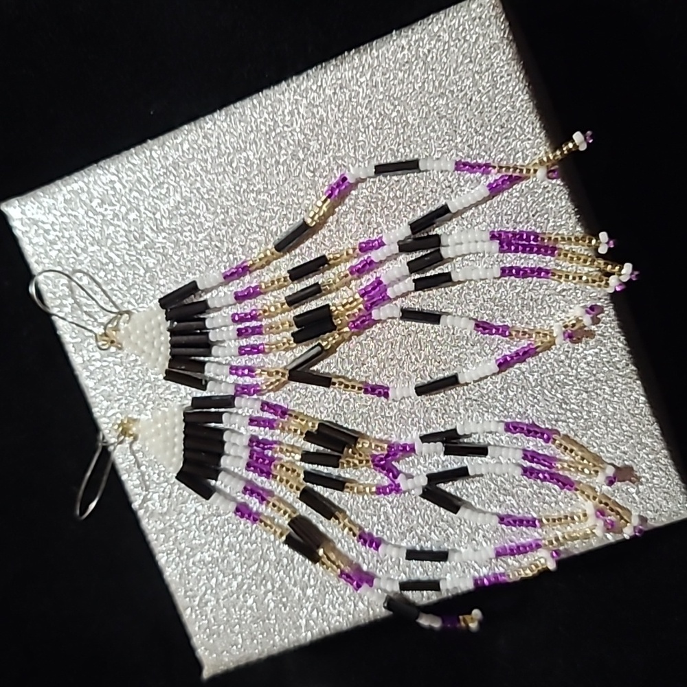 Beautiful beaded earrings